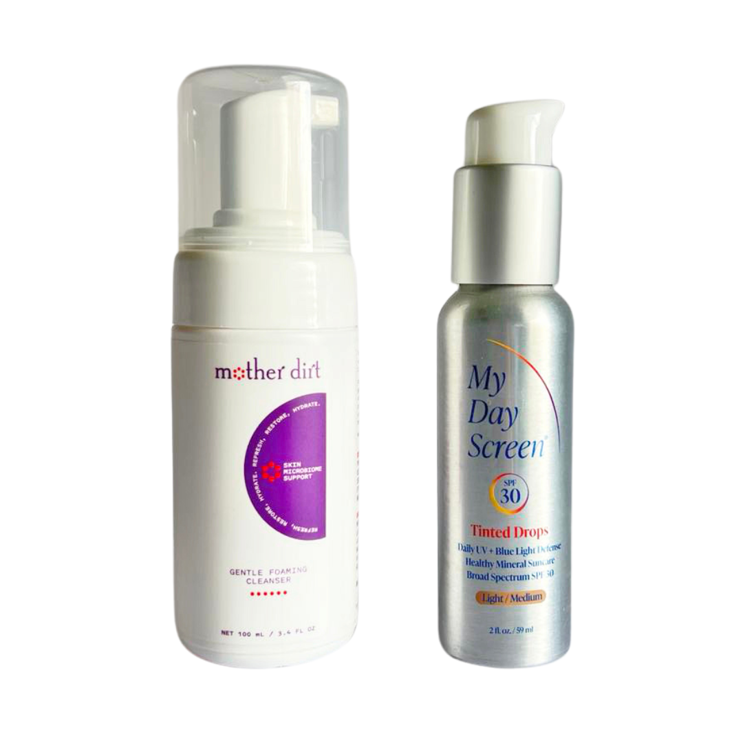 Tinted Drops (L/M) + Face Cleanser Kit