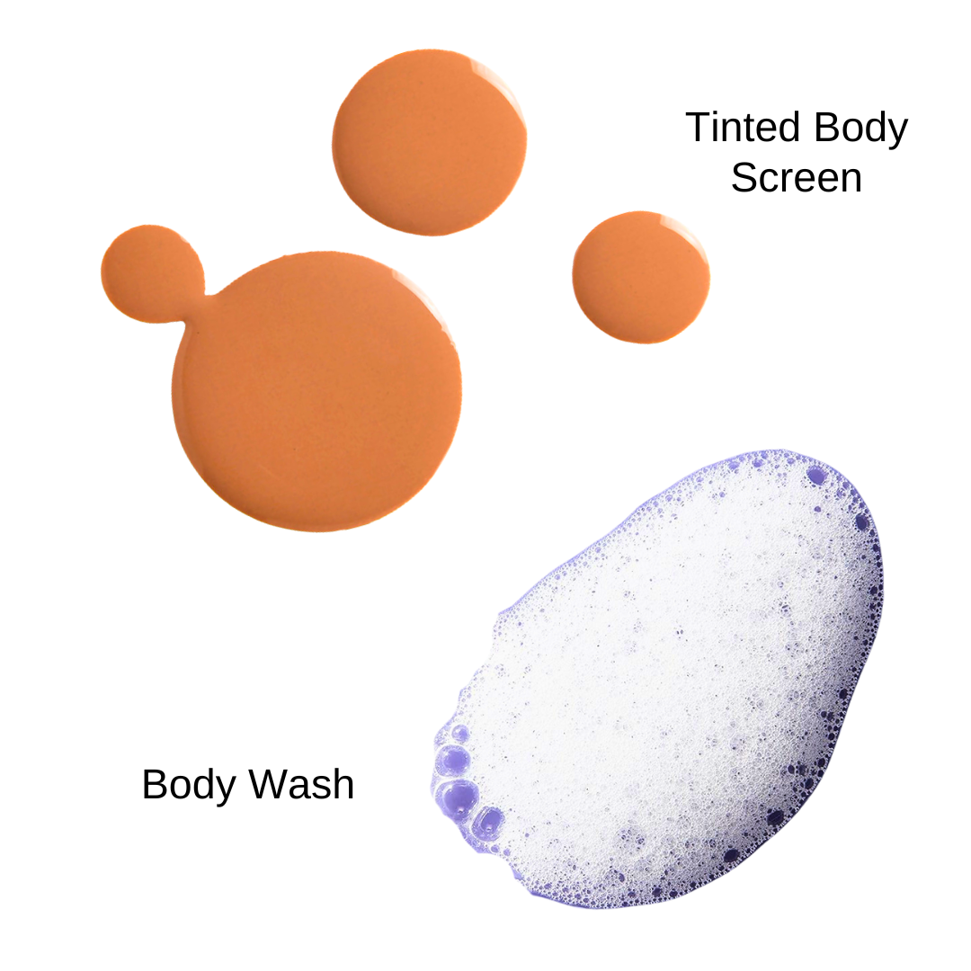 Tinted Body Screen + Body Cleanser Kit